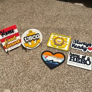 Set of 6 Coast Guard wooden decor
